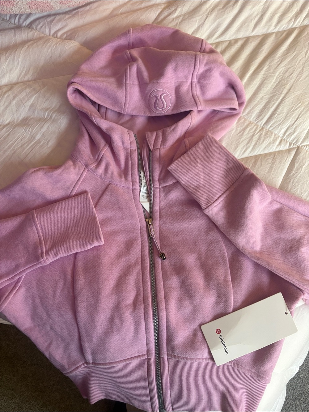 lululemon athletica Lavender Pink Zip-Up Hoodie